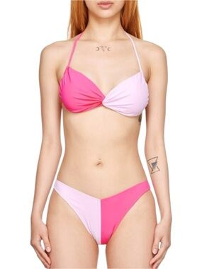 Gil Rodriguez Pink Isla Margarita Bikini - Fuchsia & Pink Two Piece Swim Set